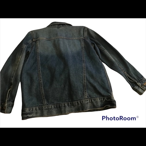 S🚫LD NWT Wonder Nation Denim Jacket (INDIGO DENIM) Size  M(8) 100% Cotton - Picture 2 of 5